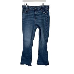 American Eagle High Rise Skinny Kick Jeans Medium Wash Stretch Womens 16